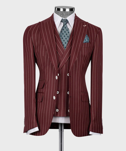 Striped Three Piece Suit