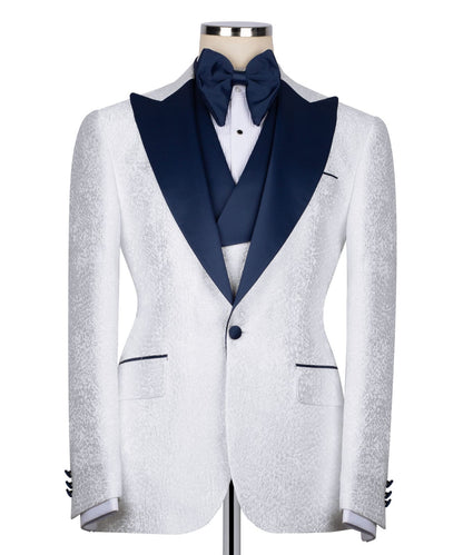 Patterned Tuxedo Set