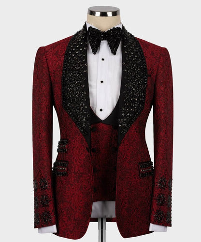Exclusive Stone Embroidered Tuxedo