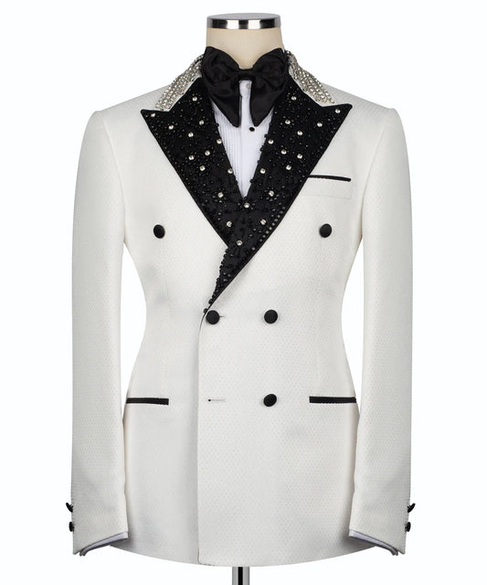 Tuxedo With Embellished Collar