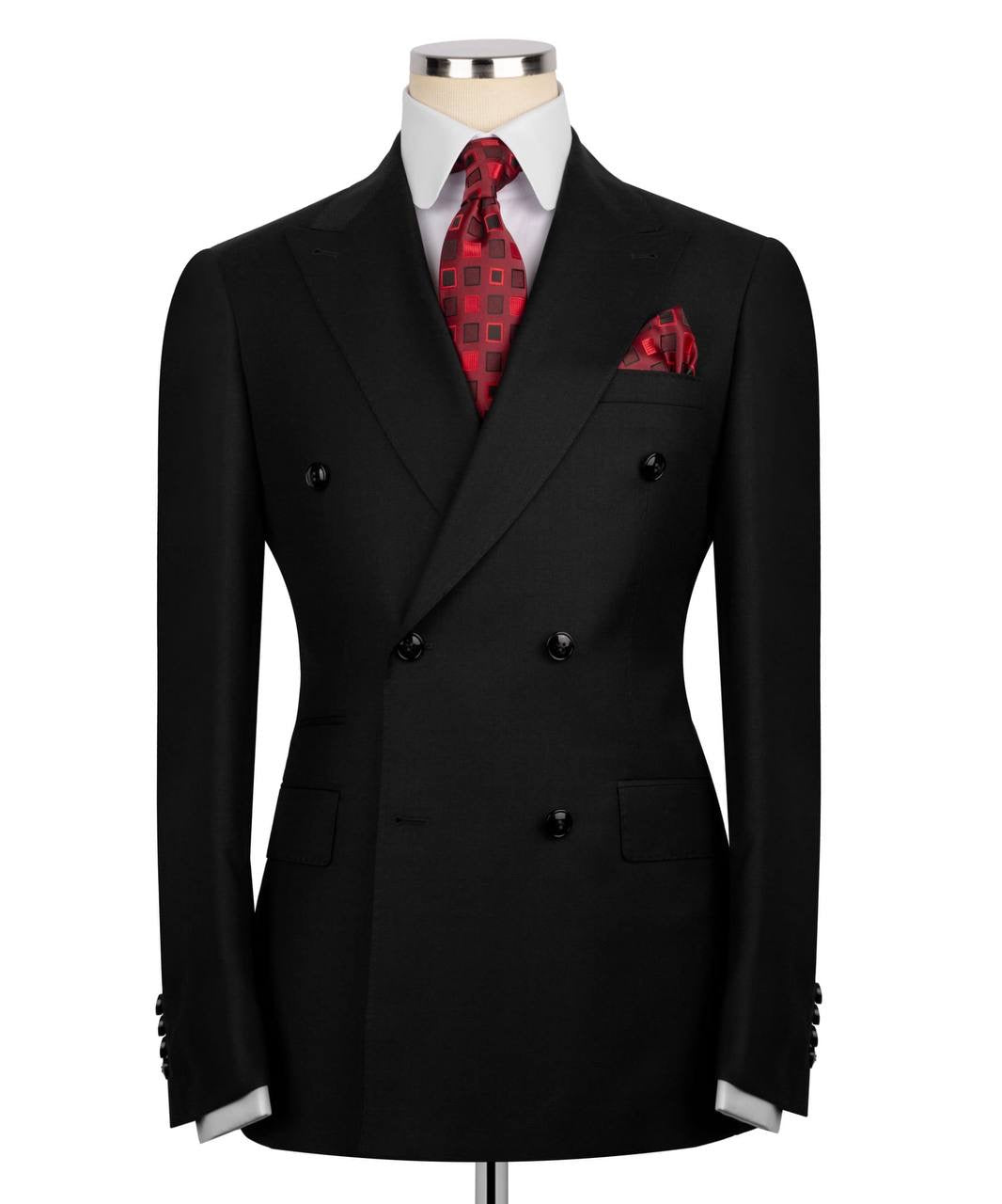 Black Double Breasted Formal Suit