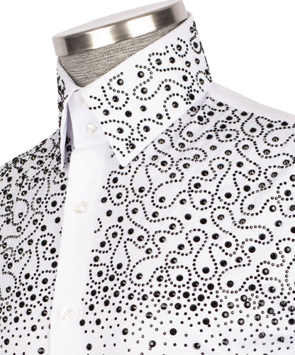 Crystal Embellished White Shirt