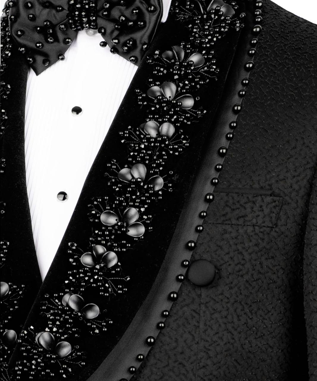 Black Embellished Tuxedo