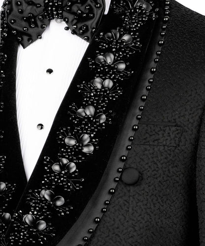 Black Embellished Tuxedo