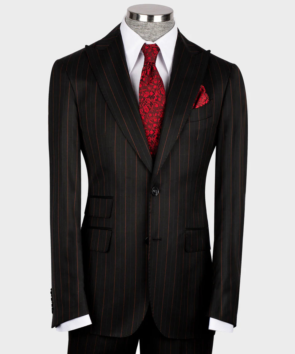 Classic Striped Three Piece Suit