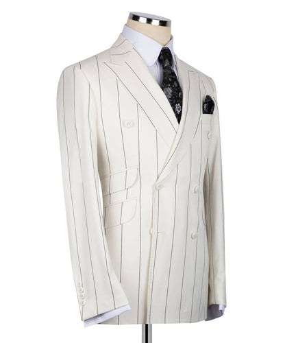 Pinstripe Double Breasted Suit