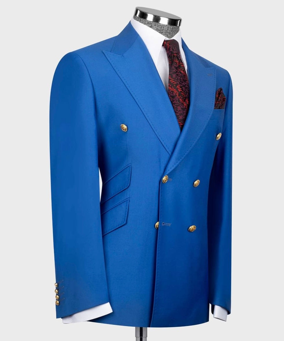 Double Breasted With Gold Button