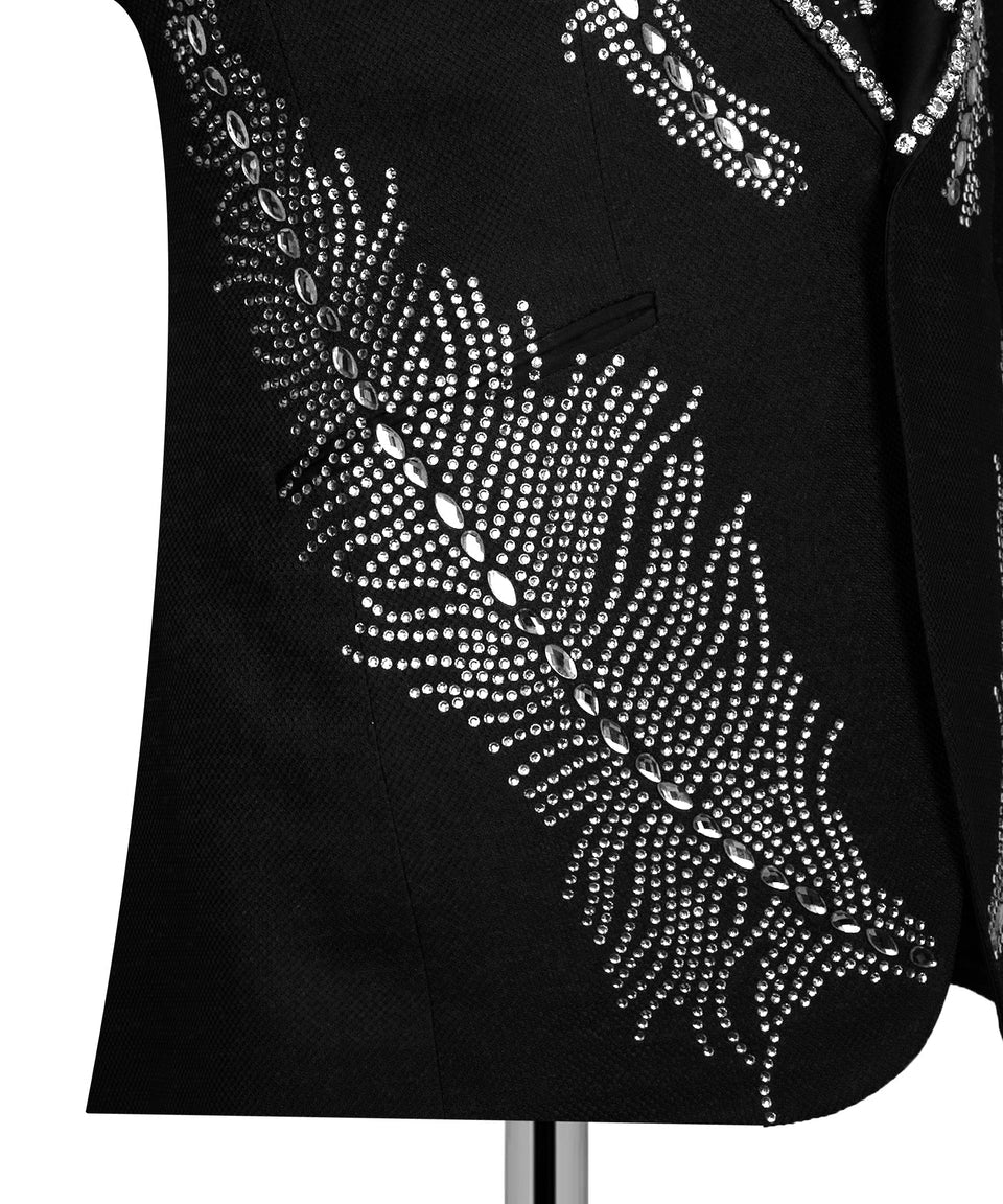 Silver Stone Embroıdered Tuxedo