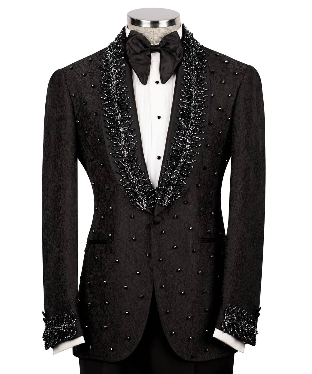 Exclusive Tuxedo With Stone Embellished