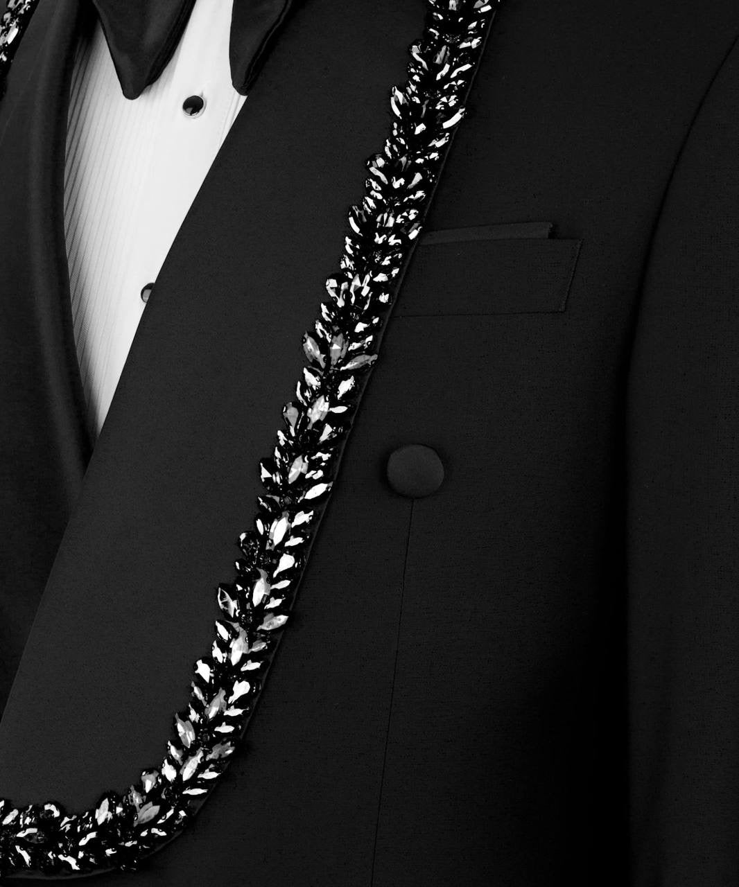 Embellished Black Tuxedo
