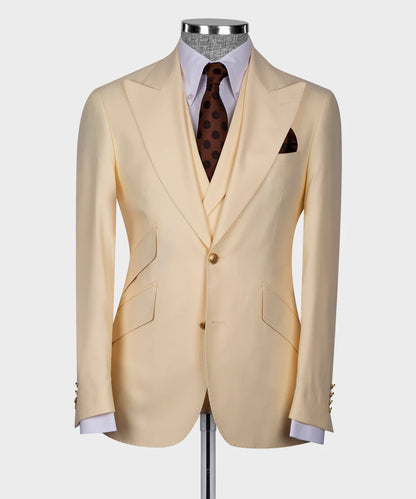 Business Golden Button Suit