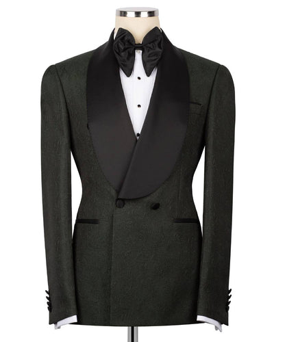 Shawl Collar Patterned Tuxedo