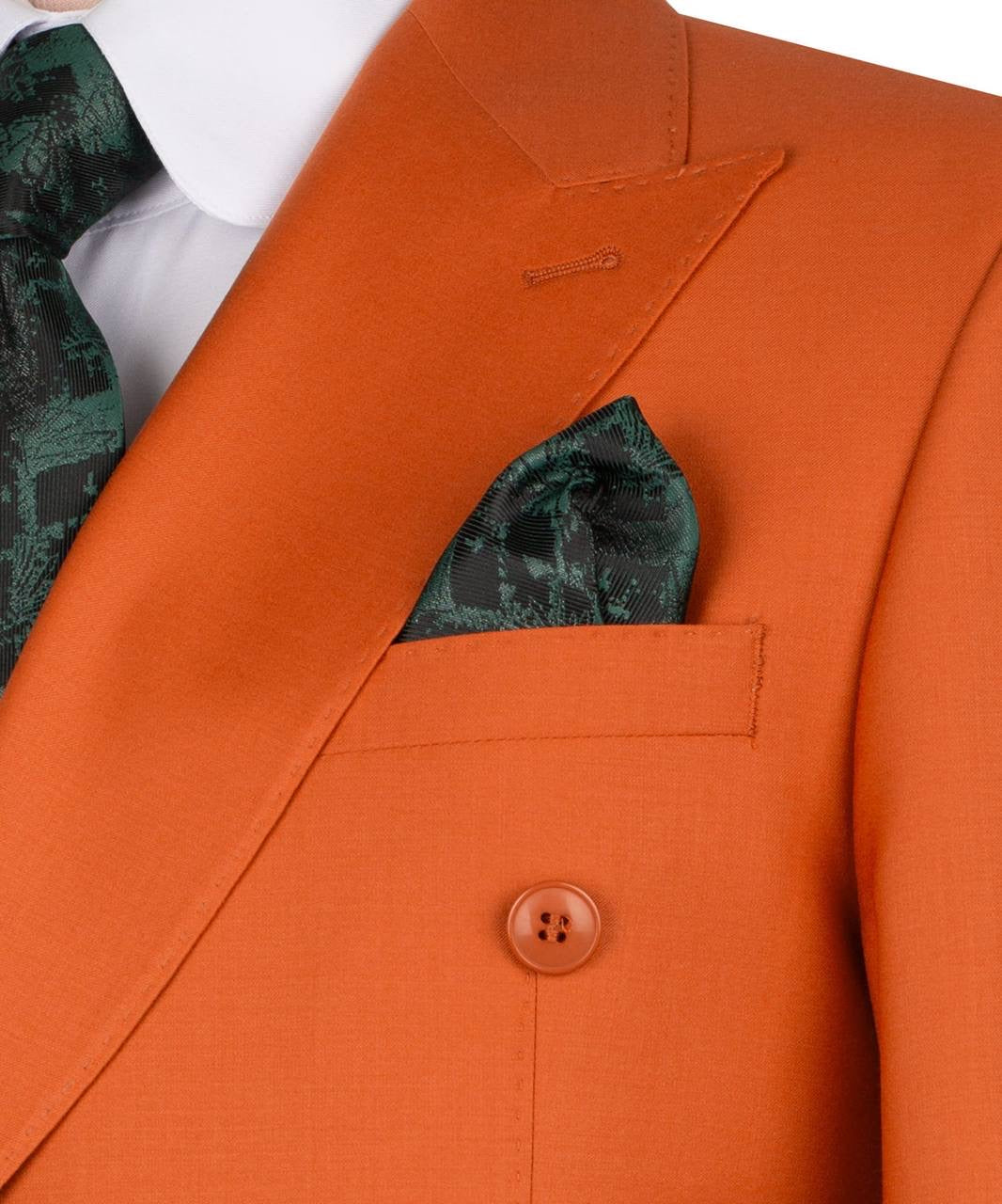 Orange Double Breasted Suit