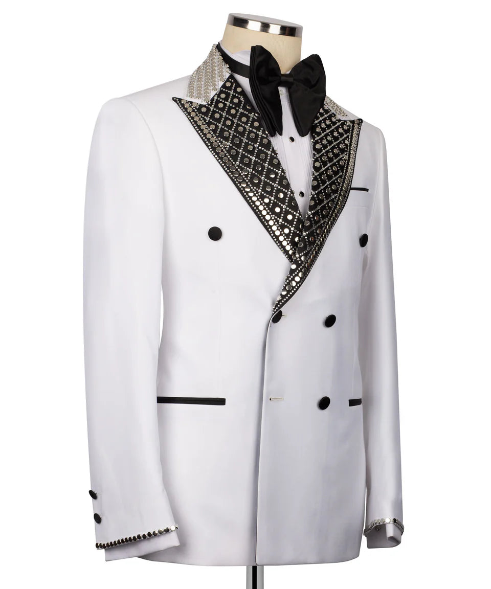 Tuxedo With Embellished Collar