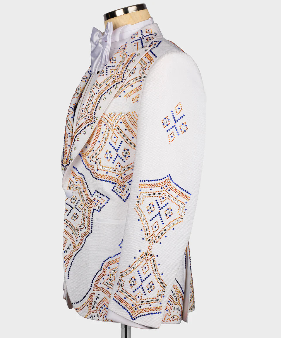 Exclusive Stone Design White Tuxedo