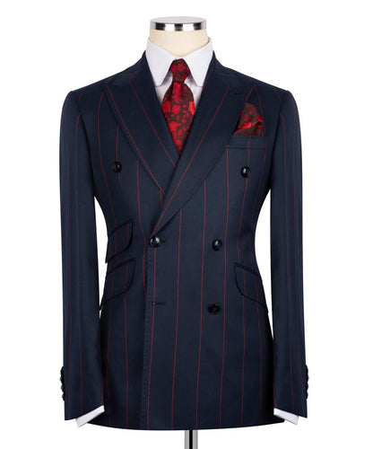 Pinstripe Double Breasted Suit