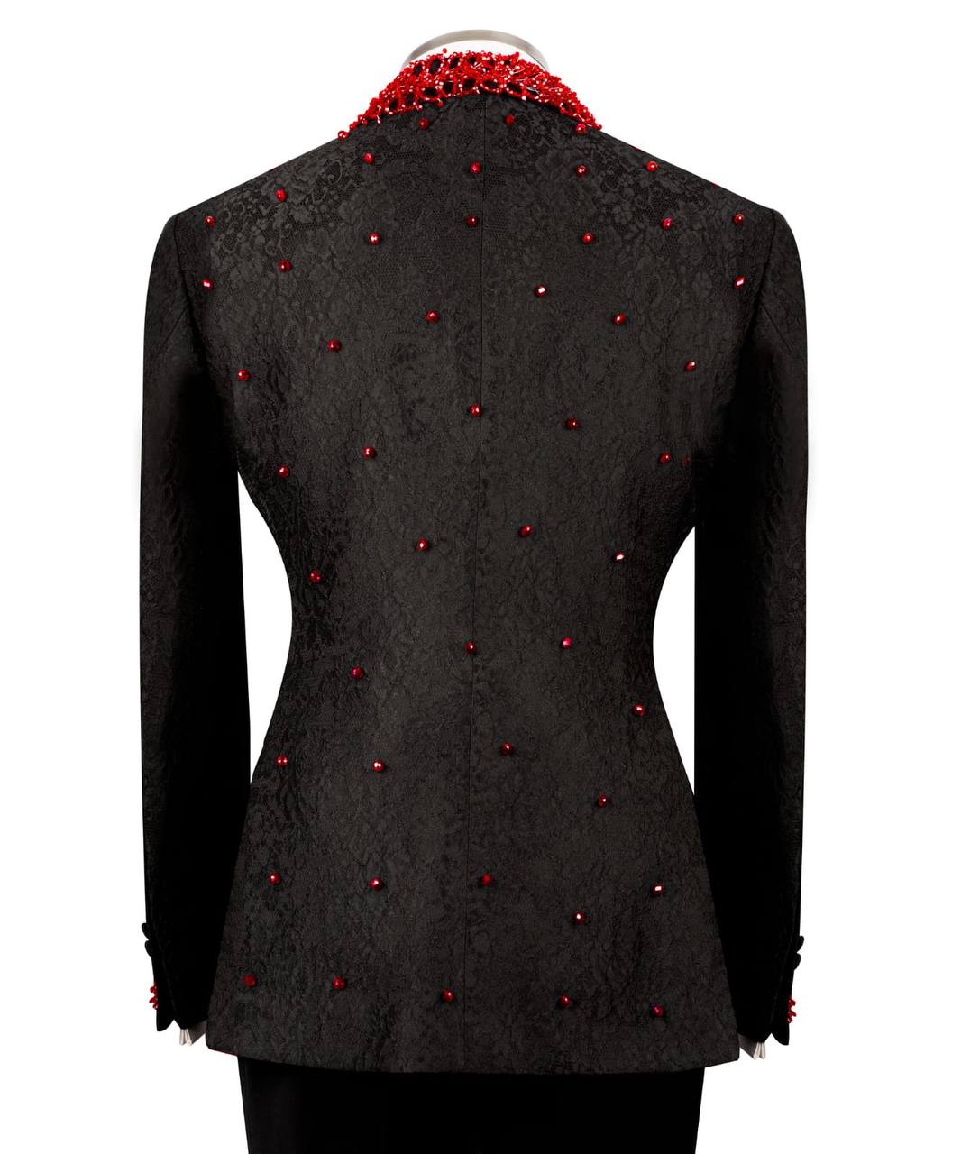 Exclusive Tuxedo With Stone Embellished