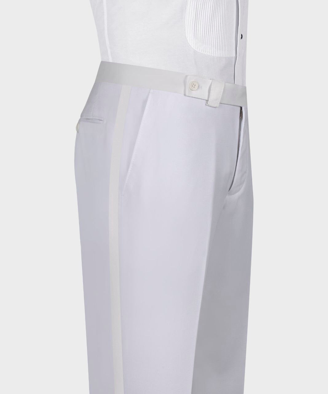 Crystal Embroidered White Tuxedo