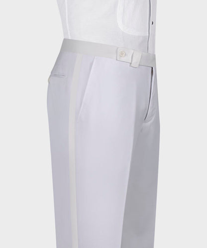 Crystal Embroidered White Tuxedo