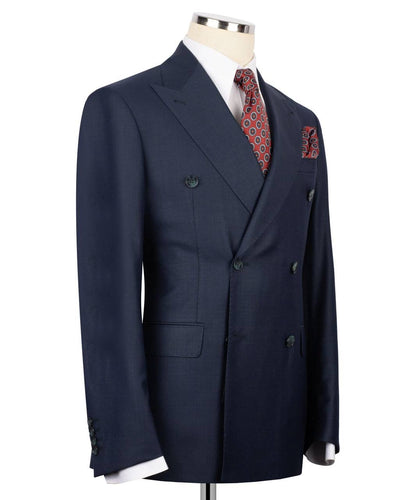 Double Breasted Navy Suit