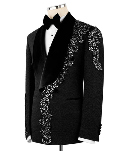 Stone Embellished Tuxedo