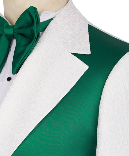 Custom Designed Tuxedo with Crossover Satin Panel