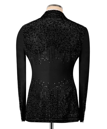 Double Breasted Crystal Embellished Tuxedo