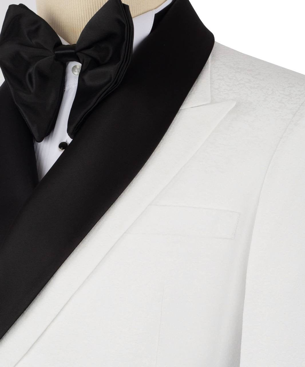 Double Breasted White Tuxedo