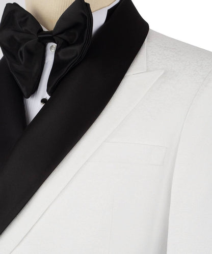 Double Breasted White Tuxedo
