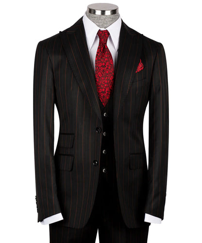 Classic Striped Three Piece Suit
