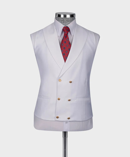 Traje de negocios con botones dorados