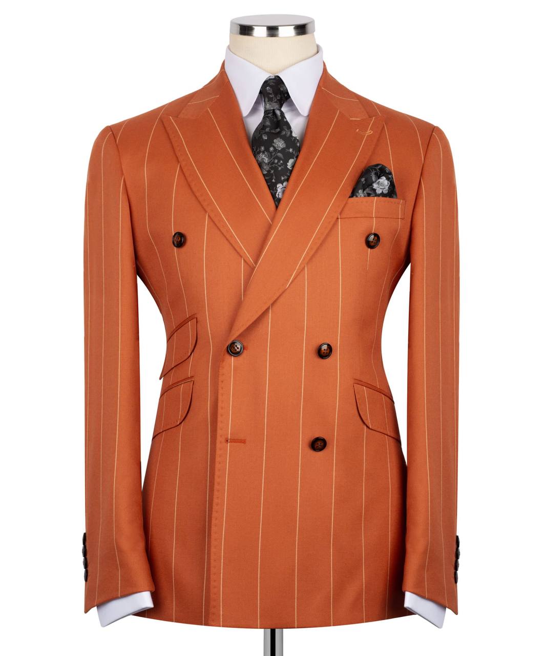 Pinstripe Double Breasted Suit