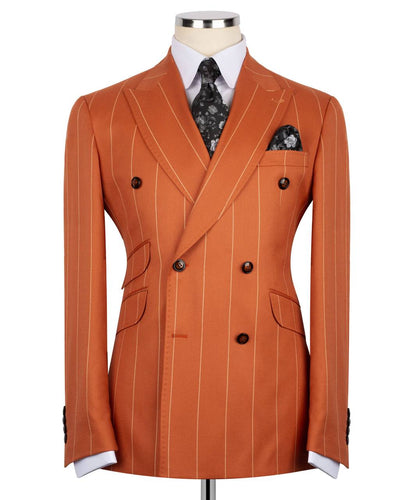 Pinstripe Double Breasted Suit