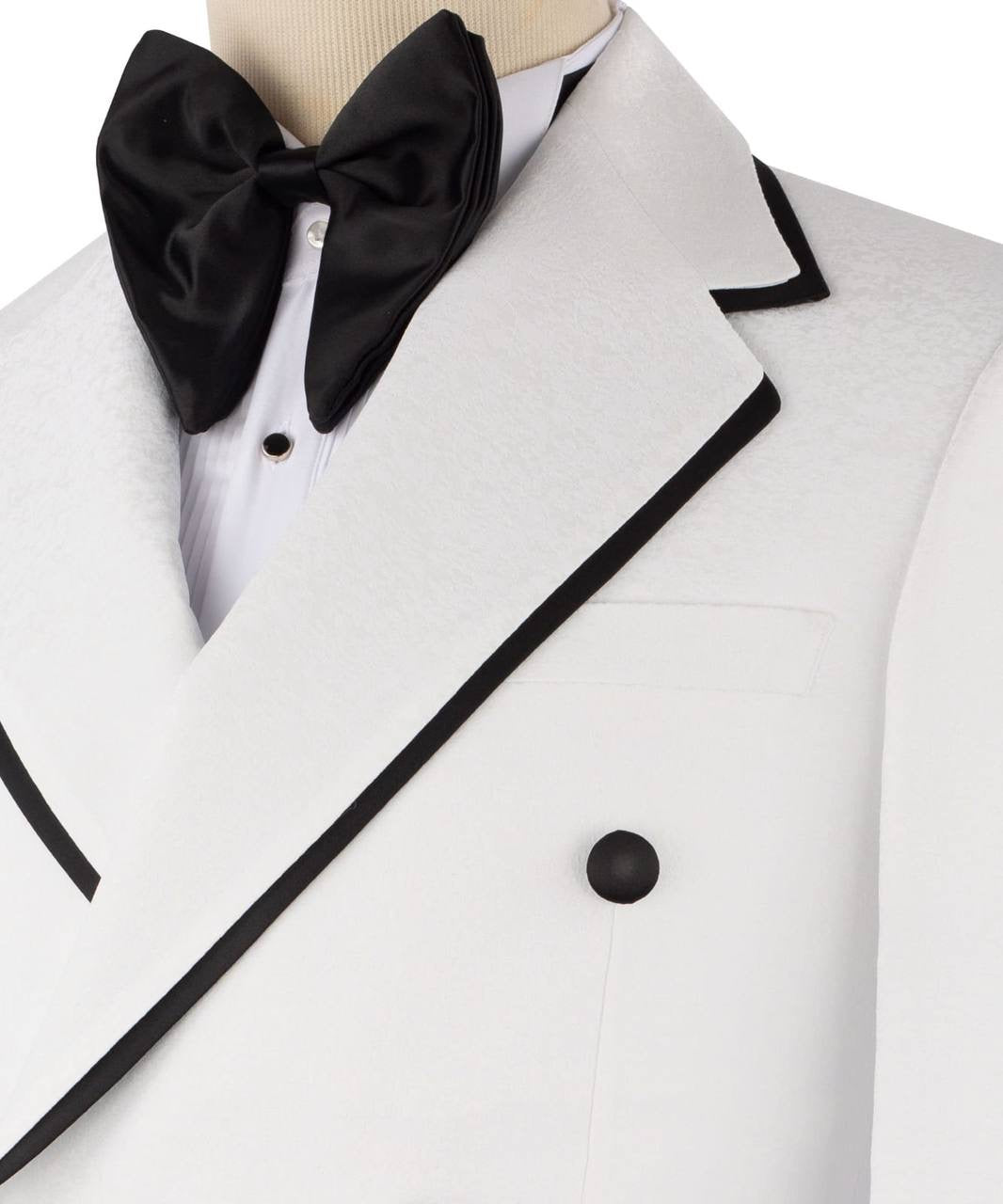 Double Breasted White Tuxedo
