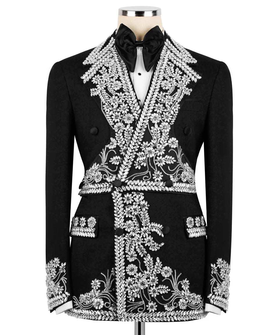 Exclusive Design Crystal Embellished Tuxedo