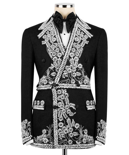 Exclusive Design Crystal Embellished Tuxedo