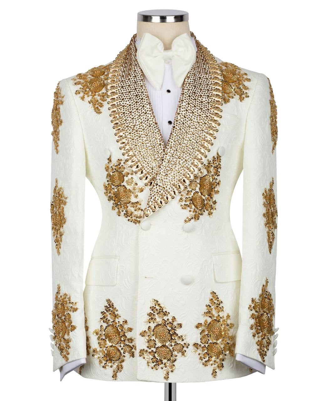 Ornately Patterned Embellished Tuxedo
