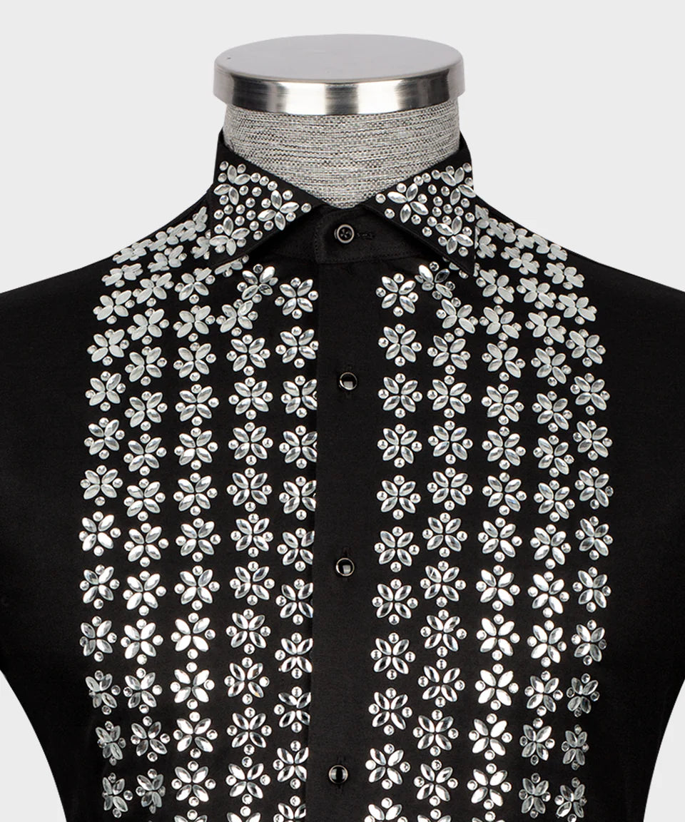Crystal Embellished Shirt