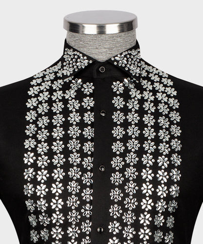 Crystal Embellished Shirt