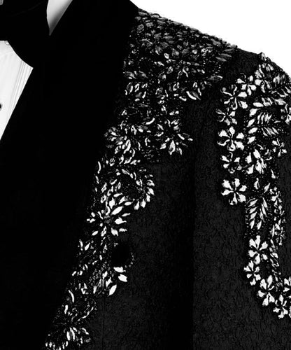 Stone Embellished Tuxedo