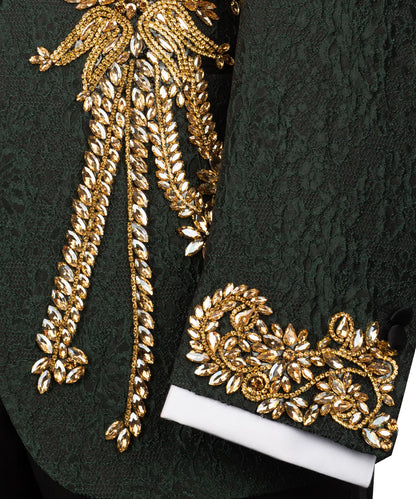 Exclusive Tuxedo With Crystal Embellished