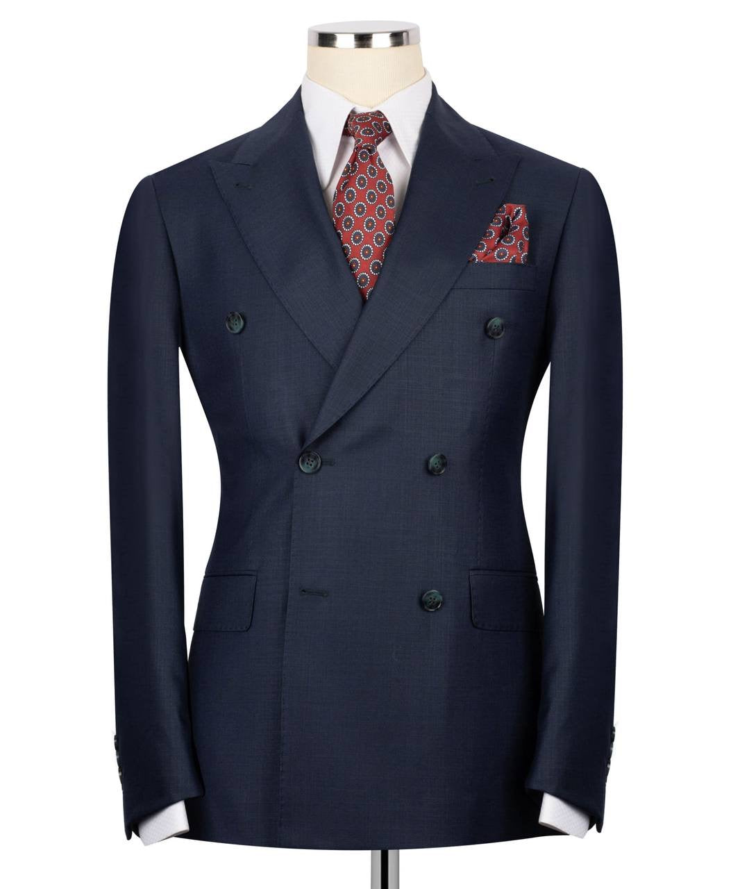Double Breasted Navy Suit