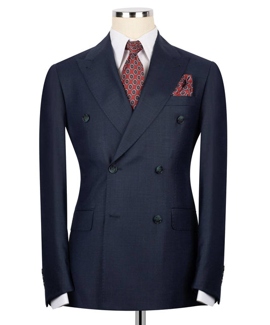 Double Breasted Navy Suit