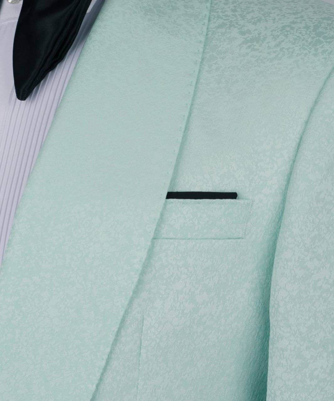 Textured Mint Green Tuxedo