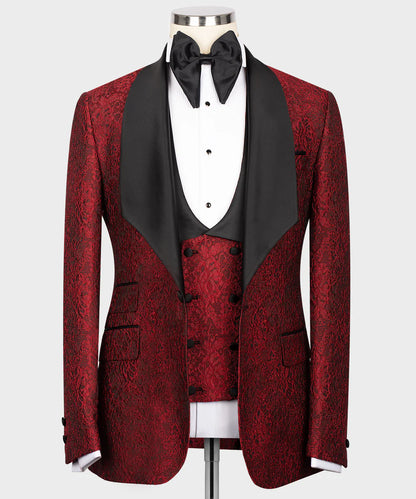 Patterned Red Tuxedo