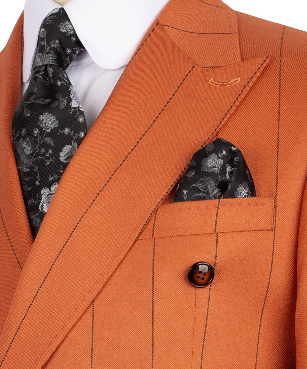 Pinstripe Double Breasted Suit