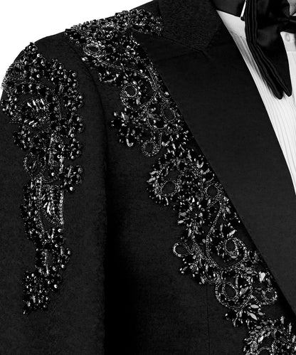 Exclusive Crystal Embellishments Black Tuxedo
