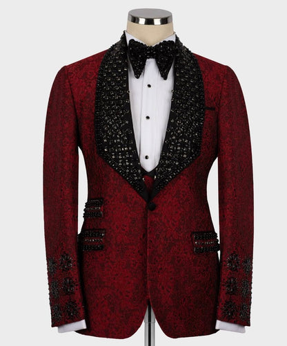 Exclusive Stone Embroidered Tuxedo