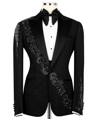 Exclusive Crystal Embellishments Black Tuxedo