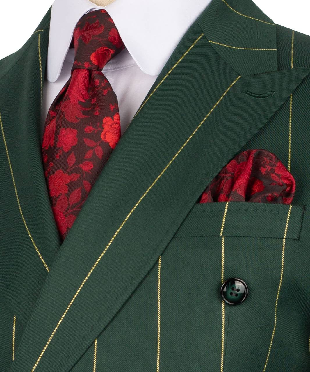Pinstripe Double Breasted Suit